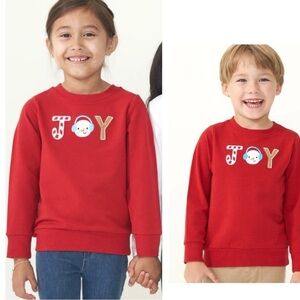 New Little Sleepies Play Capsule Joy Red Christmas Unisex Sweatshirt Sz 8